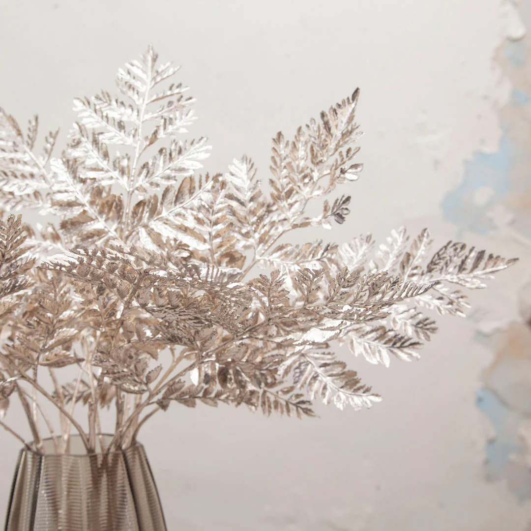 Artificial Eucalyptus Spray Stem -Champagne - Image 3