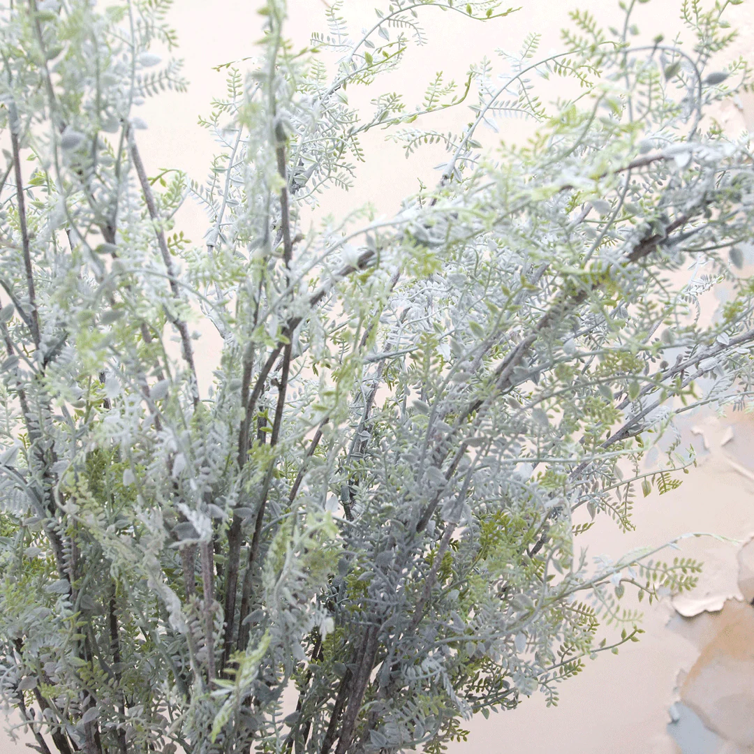 Artificial Fern Foliage  on a Long Stem - Pale Green - Image 3