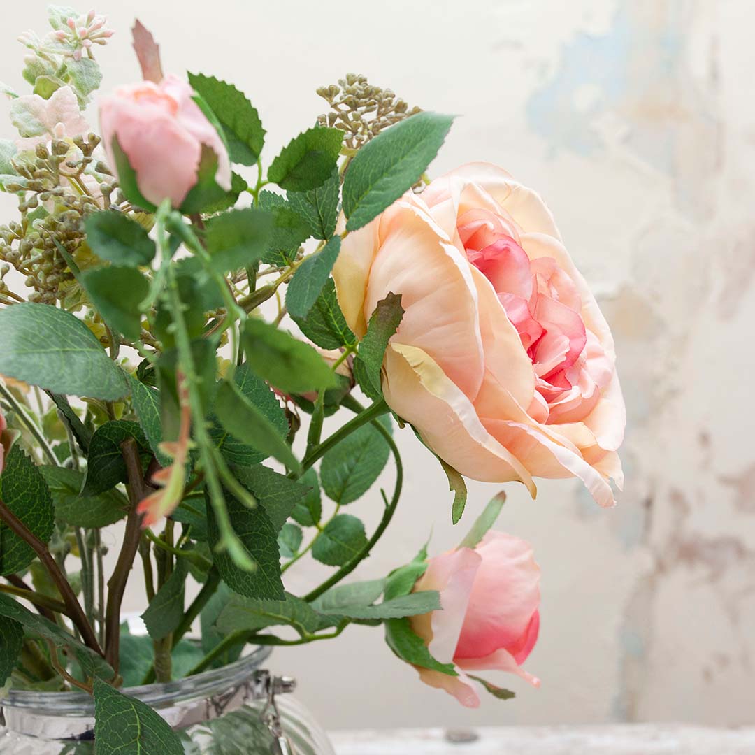 Artificial Rose and Foliage Bouquet - Medium - Image 3