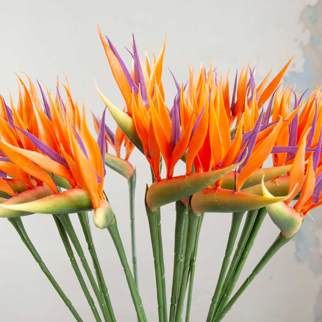 Artificial Bird Of Paradise - Orange - Image 3