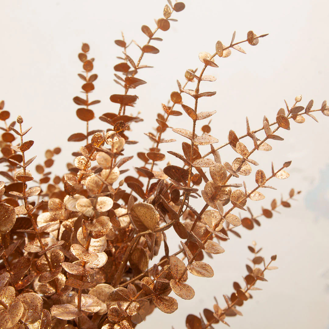 Artificial Eucalyptus Spray - Gold - Image 3